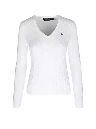 POLO RALPH LAUREN | Pullover Coupe Slim KIMBERLY | weiss